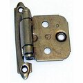 Hd Amerock Decorative Self Closing Overlay Cabinet Door Hinge- Burnished Brass A03429 BB